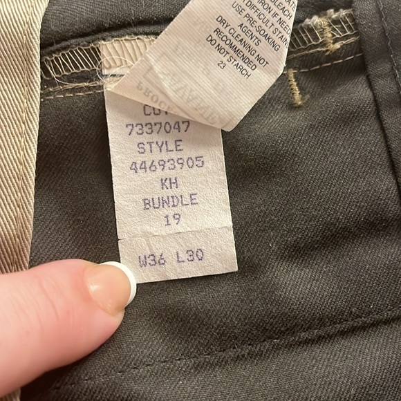 5 for $25! NWOT Savane 100% Cotton Khaki Pants with Pockets Size 36x30 - Picture 5 of 8